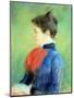 Profile of a Woman Wearing a Jabot-Mary Cassatt-Mounted Giclee Print
