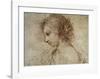 Profile of a Woman-Guercino (Giovanni Francesco Barbieri)-Framed Art Print