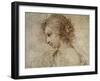 Profile of a Woman-Guercino (Giovanni Francesco Barbieri)-Framed Art Print