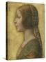 Profile of a Young Fiancee-Leonardo da Vinci-Stretched Canvas