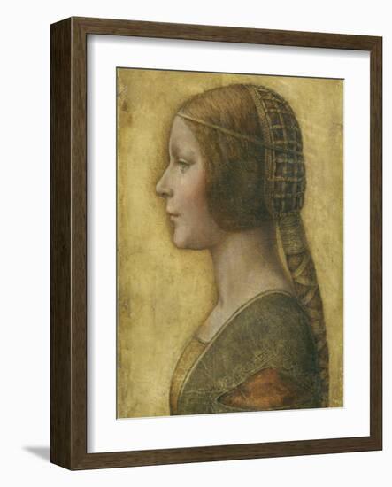 Profile of a Young Fiancee-Leonardo da Vinci-Framed Giclee Print