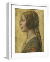 Profile of a Young Fiancee-Leonardo da Vinci-Framed Giclee Print