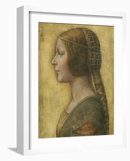 Profile of a Young Fiancee-Leonardo da Vinci-Framed Giclee Print