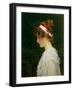 Profile of a Young Girl-Marcus Stone-Framed Giclee Print
