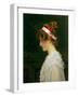 Profile of a Young Girl-Marcus Stone-Framed Giclee Print