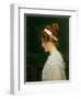 Profile of a Young Girl-Marcus Stone-Framed Giclee Print