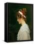 Profile of a Young Girl-Marcus Stone-Framed Stretched Canvas