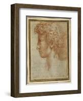 Profile of a Young Man-Parmigianino-Framed Giclee Print