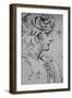 'Profile of a Youth to the Right', c1480 (1945)-Leonardo Da Vinci-Framed Giclee Print