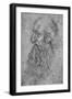 'Profile of an Old, Bearded Man to the Left', c1480 (1945)-Leonardo Da Vinci-Framed Giclee Print