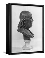 Profile of Benjamin Franklin Statue-null-Framed Stretched Canvas