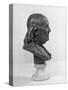 Profile of Benjamin Franklin Statue-null-Stretched Canvas