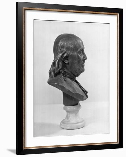 Profile of Benjamin Franklin Statue-null-Framed Photographic Print