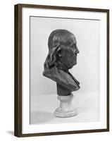 Profile of Benjamin Franklin Statue-null-Framed Photographic Print