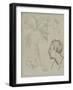 Profile of Charles Laval with Palm Tree and Other Sketches , 1887-Paul Gauguin-Framed Giclee Print