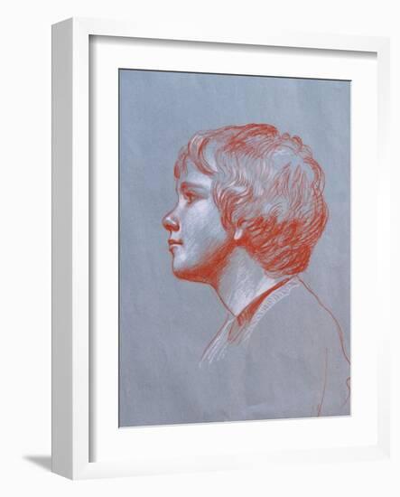 Profile of Edward Gorst Aged 10, 2008-James Gillick-Framed Giclee Print