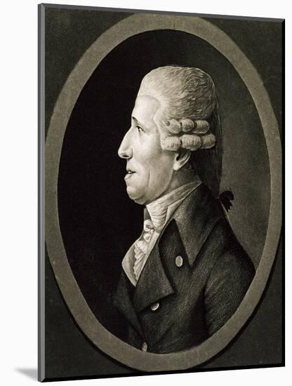 Profile of Franz Joseph Haydn-null-Mounted Giclee Print