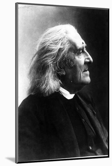 Profile of Franz Liszt, Hungarian Composer and Pianist, 1811-1886-null-Mounted Photographic Print