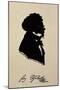 Profile of Franz Schubert-null-Mounted Giclee Print