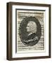 Profile of John Harrison Inventor of the Timekeeper-null-Framed Giclee Print