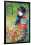 Profile of Lydia-Mary Cassatt-Framed Art Print