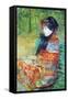 Profile of Lydia-Mary Cassatt-Framed Stretched Canvas