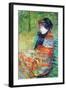 Profile of Lydia-Mary Cassatt-Framed Art Print