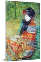 Profile of Lydia-Mary Cassatt-Mounted Art Print