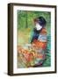 Profile of Lydia-Mary Cassatt-Framed Art Print