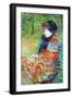 Profile of Lydia-Mary Cassatt-Framed Art Print