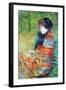 Profile of Lydia-Mary Cassatt-Framed Art Print