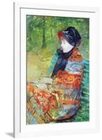 Profile of Lydia-Mary Cassatt-Framed Art Print