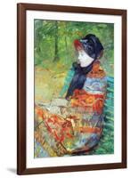 Profile of Lydia-Mary Cassatt-Framed Art Print