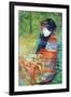 Profile of Lydia-Mary Cassatt-Framed Art Print