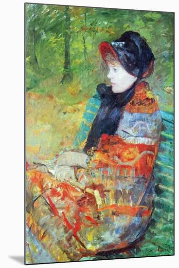 Profile of Lydia-Mary Cassatt-Mounted Art Print