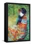 Profile of Lydia-Mary Cassatt-Framed Stretched Canvas