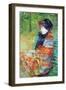 Profile of Lydia-Mary Cassatt-Framed Art Print