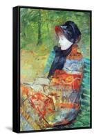 Profile of Lydia-Mary Cassatt-Framed Stretched Canvas