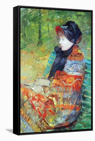 Profile of Lydia-Mary Cassatt-Framed Stretched Canvas