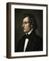 Profile of the Polish Born French Music Composer Chopin-null-Framed Giclee Print
