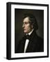 Profile of the Polish Born French Music Composer Chopin-null-Framed Giclee Print