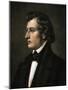 Profile of the Polish Born French Music Composer Chopin-null-Mounted Giclee Print