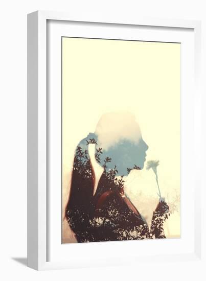 Profile of Young Female-Carolina Hernandez-Framed Photographic Print