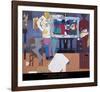 Profile/Part II, The Thirties: Artist with Painting and Model, c.1981-Romare Bearden-Framed Art Print