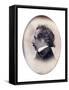 Profile Portrait of a Gentleman, Identified as Charles Dickens, C.1853-1855-John Jabez Edwin Paisley Mayall-Framed Stretched Canvas