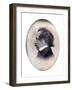 Profile Portrait of a Gentleman, Identified as Charles Dickens, C.1853-1855-John Jabez Edwin Paisley Mayall-Framed Giclee Print
