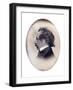Profile Portrait of a Gentleman, Identified as Charles Dickens, C.1853-1855-John Jabez Edwin Paisley Mayall-Framed Giclee Print