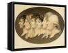 Profile Portrait of Augustin and His Family-Jean-Baptiste-Jacques Augustin-Framed Stretched Canvas