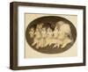 Profile Portrait of Augustin and His Family-Jean-Baptiste-Jacques Augustin-Framed Giclee Print