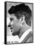 Profile Portrait of Robert Kennedy, April 29, 1968-null-Framed Stretched Canvas